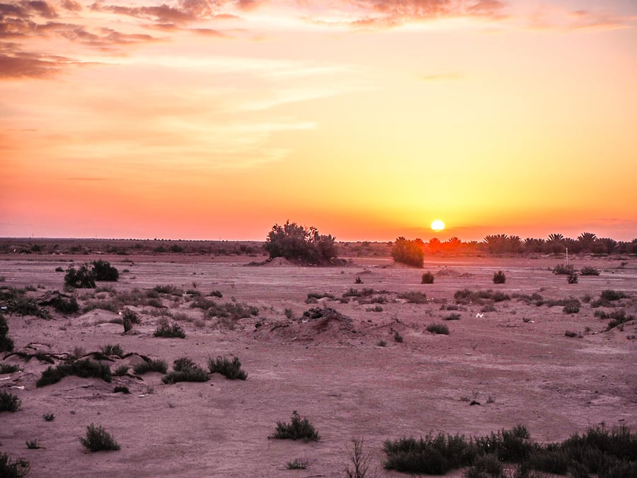Auringonnousu Tunisia